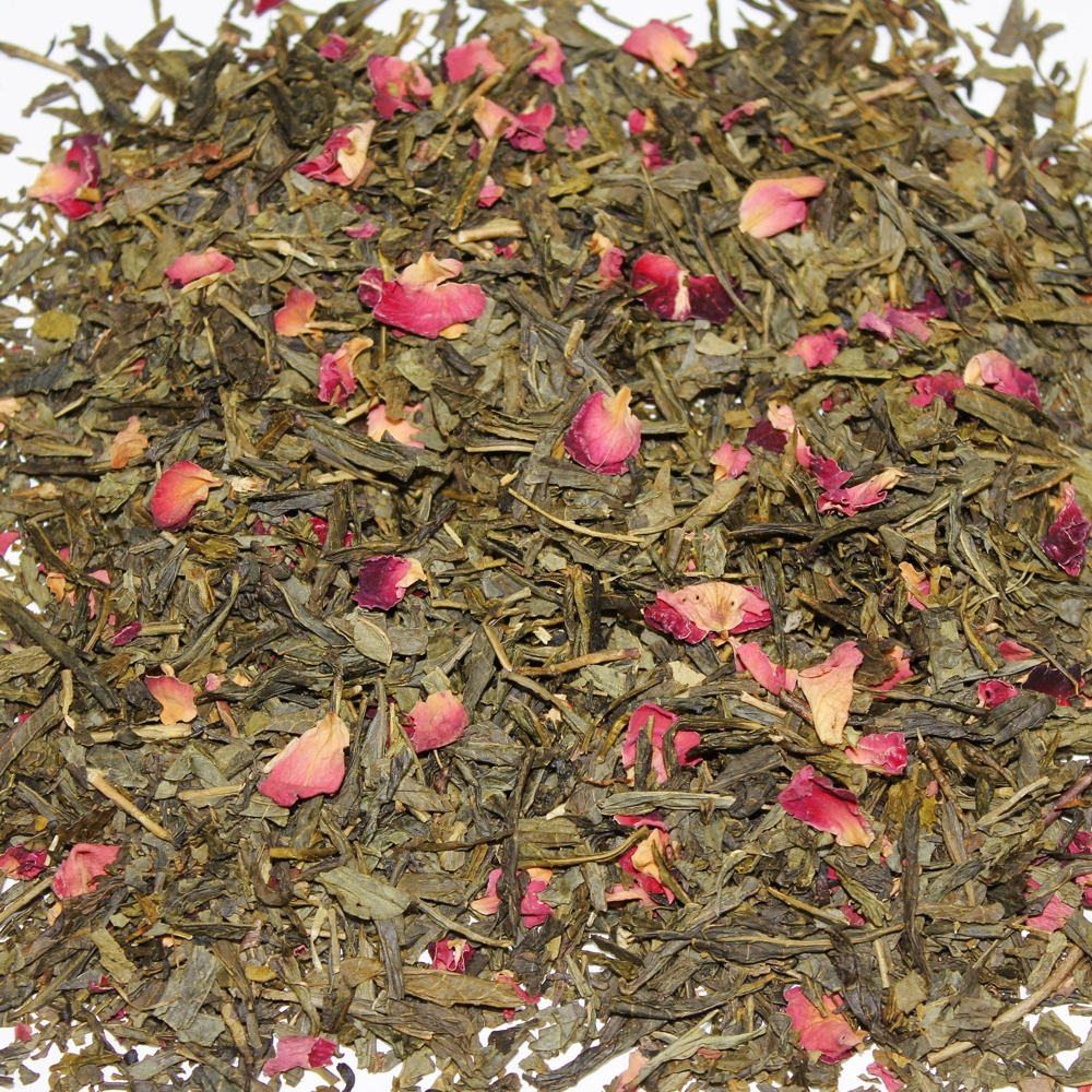 Grüner Tee Sencha Sakura Kirsch-Note aromatisiert-