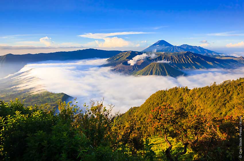  Vulkanlandschaft für Kaffee auf Indonesien