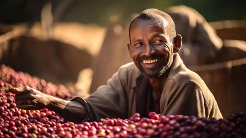 Afrika: Kaffee nach der Ernte